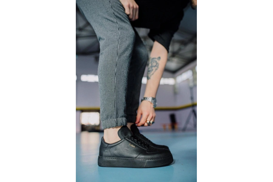 Shoecide Günlük Ayakkabı 666 Siyah (siyah Taban)