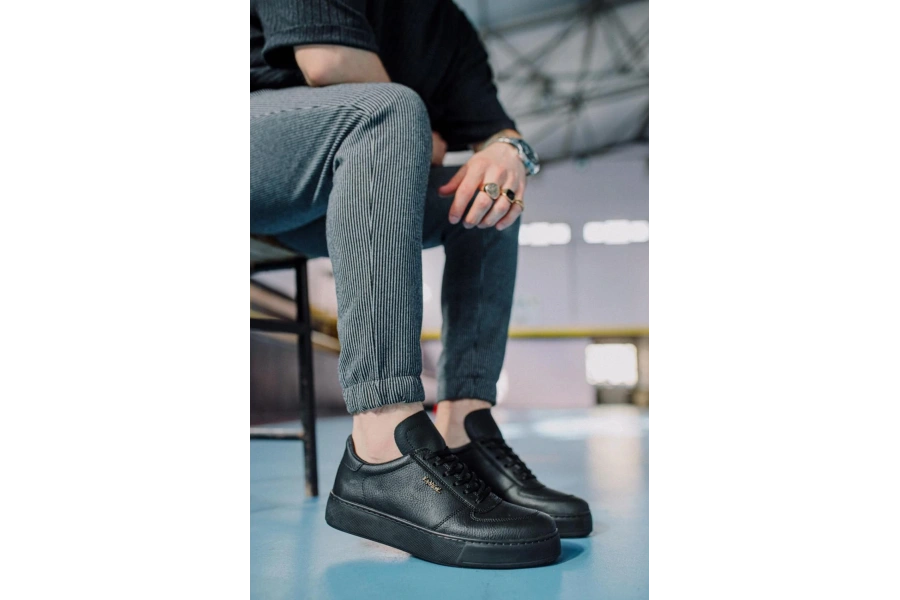 Shoecide Günlük Ayakkabı 666 Siyah (siyah Taban)