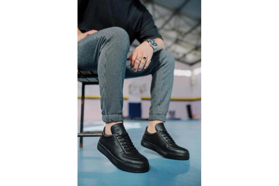 Shoecide Günlük Ayakkabı 666 Siyah (siyah Taban)