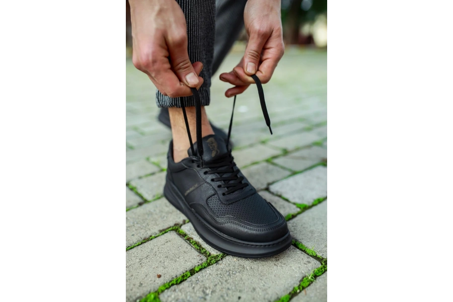 Shoecide Günlük Ayakkabı 707 Siyah (siyah Taban)