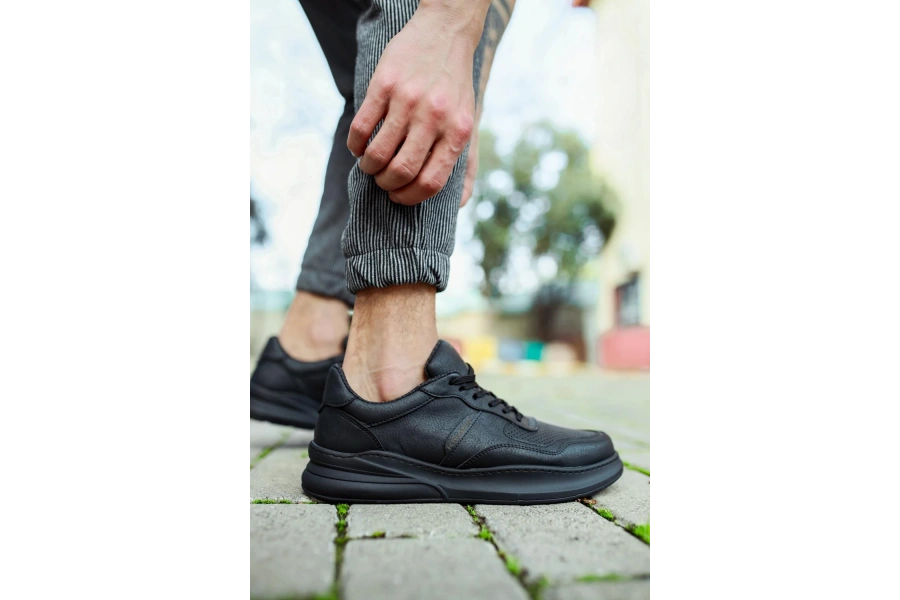Shoecide Günlük Ayakkabı 707 Siyah (siyah Taban)