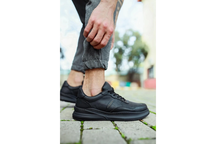 Shoecide Günlük Ayakkabı 707 Siyah (siyah Taban)
