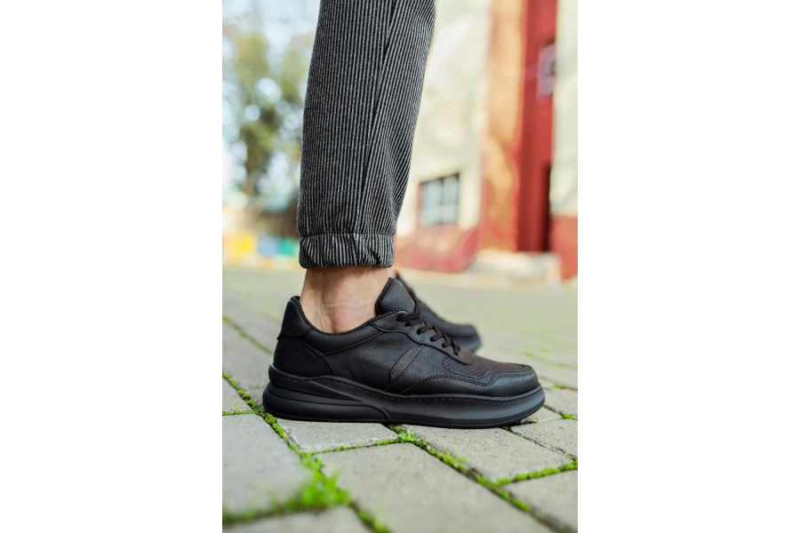 Shoecide Günlük Ayakkabı 707 Siyah (siyah Taban)
