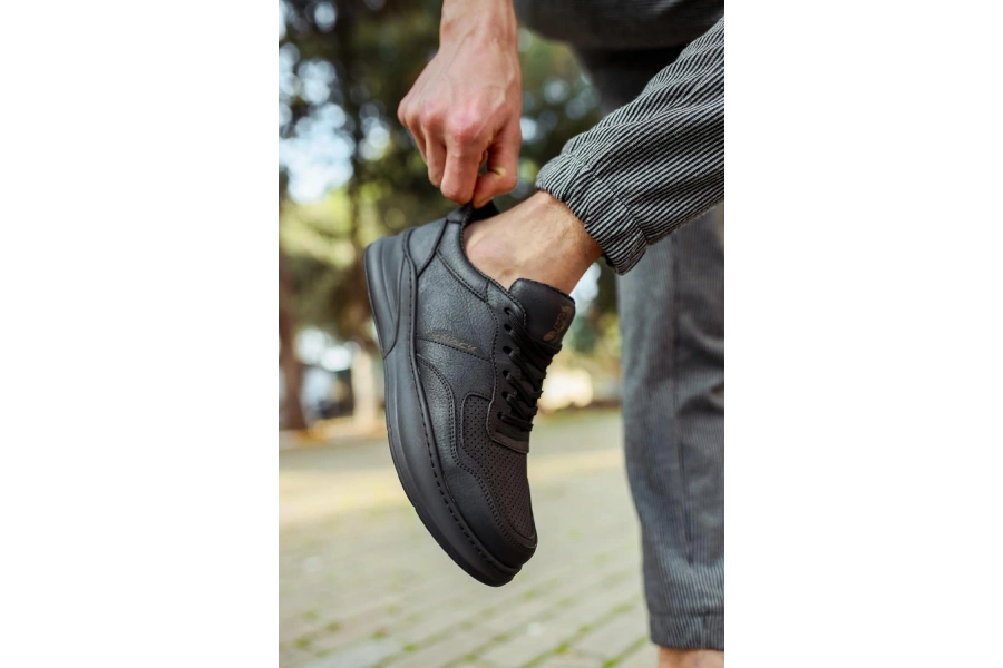 Shoecide Günlük Ayakkabı 707 Siyah (siyah Taban)