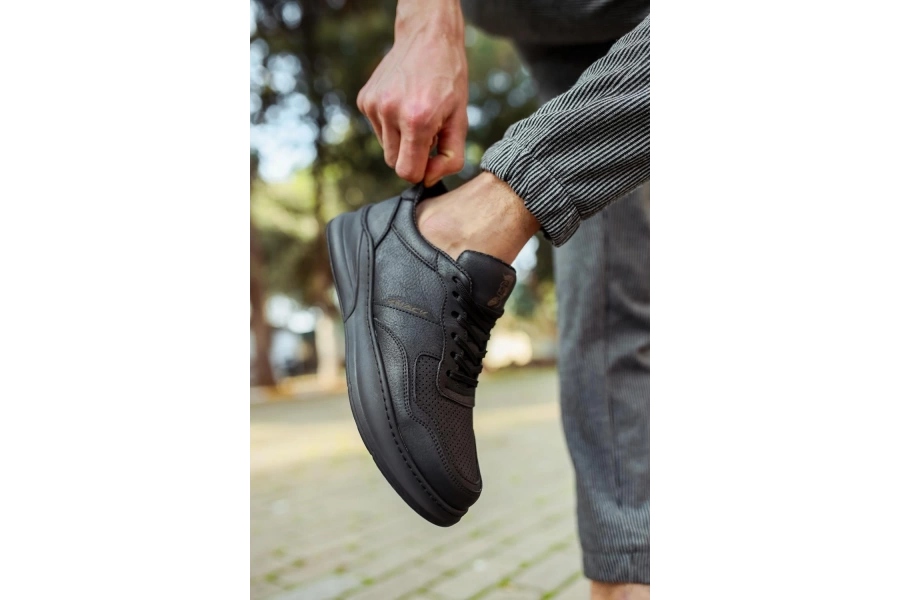 Shoecide Günlük Ayakkabı 707 Siyah (siyah Taban)