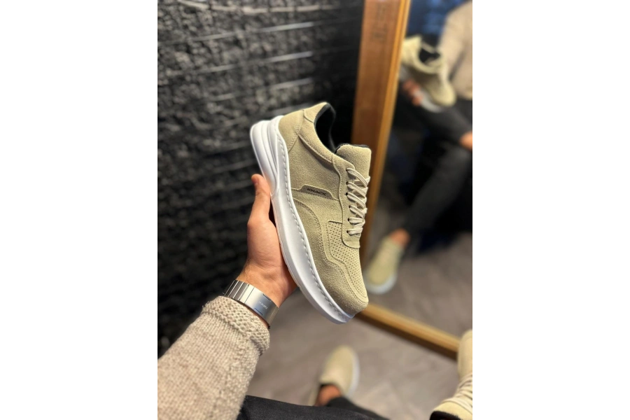 Shoecide Günlük Ayakkabı 707 Vizon Süet