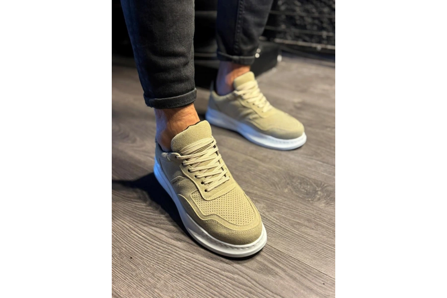 Shoecide Günlük Ayakkabı 707 Vizon Süet