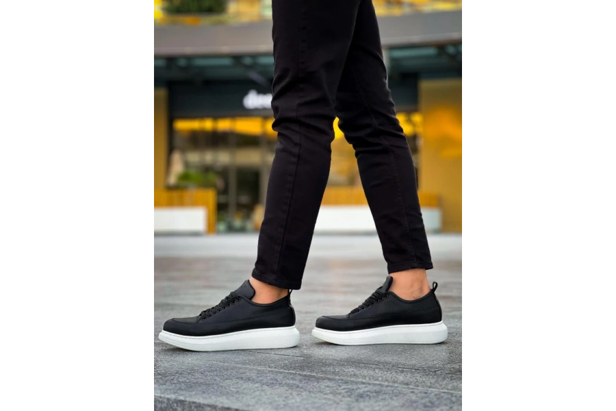 Shoecide Günlük Ayakkabı 814 Siyah (beyaz Taban)