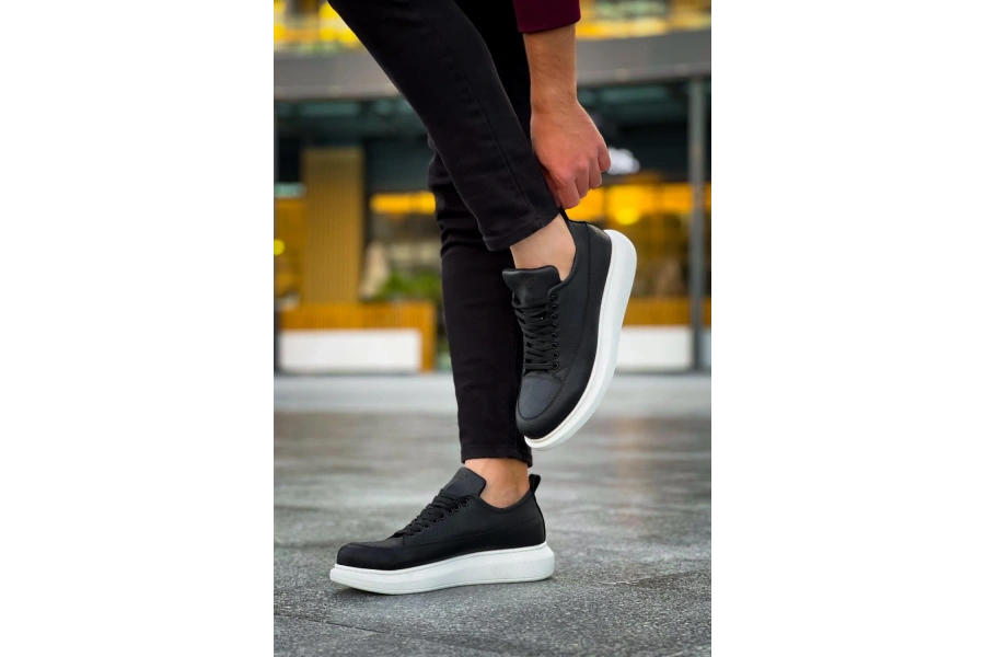 Shoecide Günlük Ayakkabı 814 Siyah (beyaz Taban)