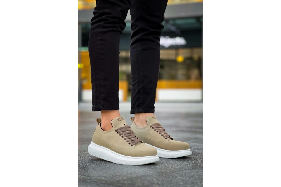 Shoecide Günlük Ayakkabı 814 Vizon Süet