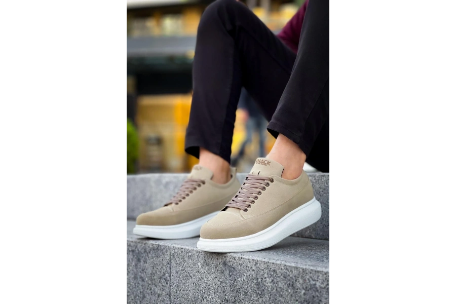 Shoecide Günlük Ayakkabı 814 Vizon Süet