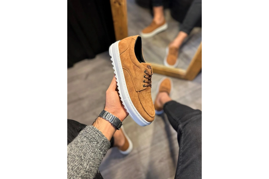 Shoecide Günlük Ayakkabı T12 Taba Süet