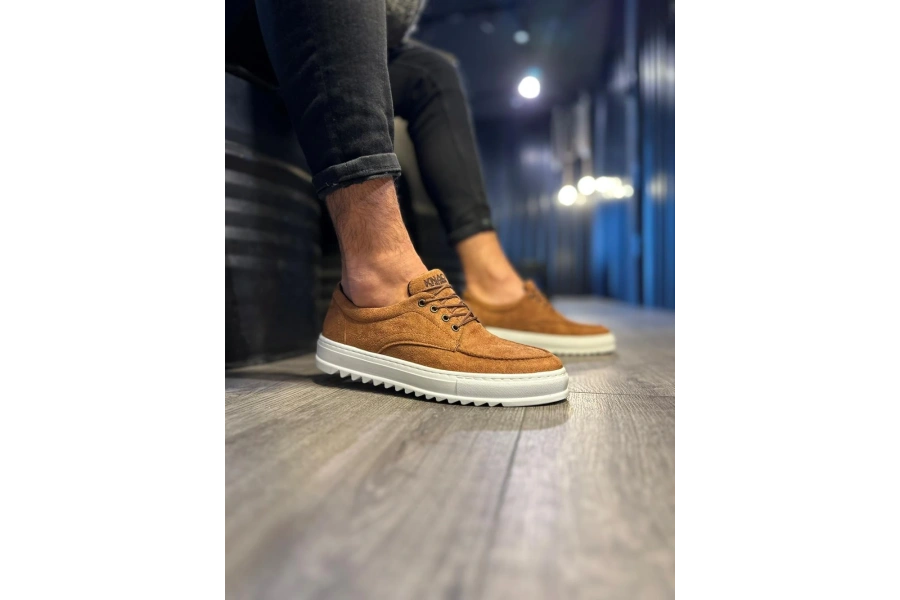 Shoecide Günlük Ayakkabı T12 Taba Süet