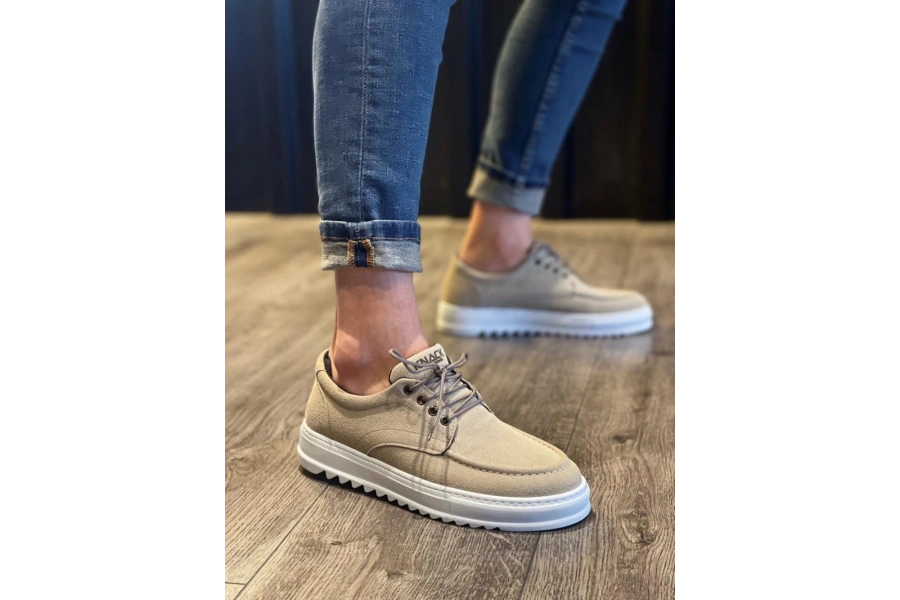 Shoecide Günlük Ayakkabı T12 Vizon Süet
