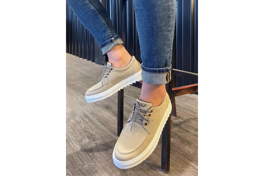 Shoecide Günlük Ayakkabı T12 Vizon Süet