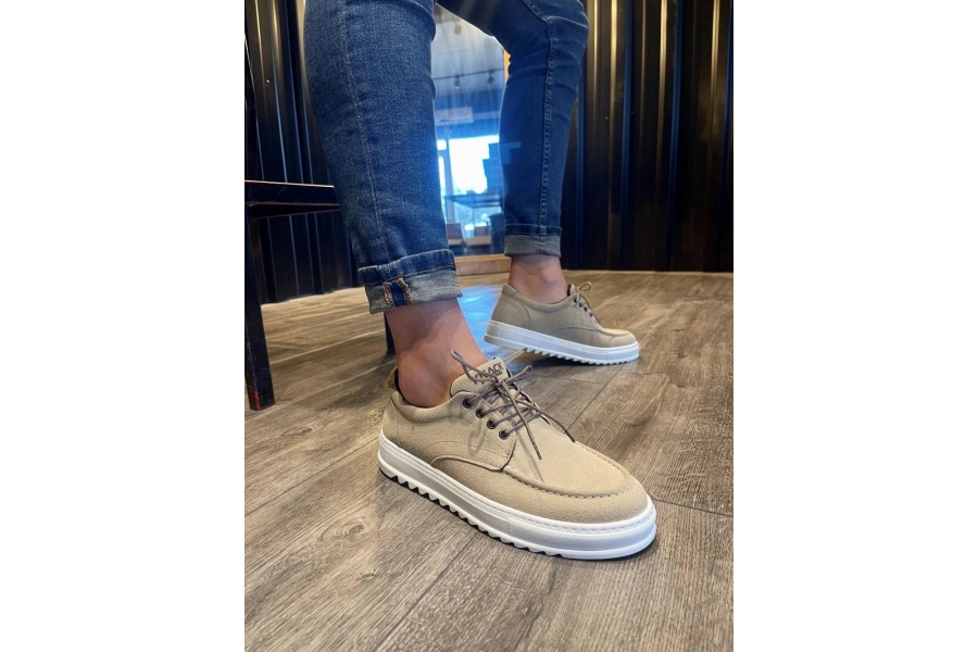Shoecide Günlük Ayakkabı T12 Vizon Süet