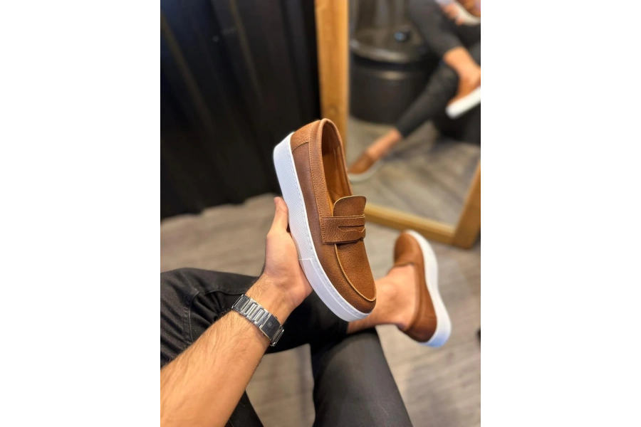 Shoecide Günlük Klasik Ayakkabı 400 Taba