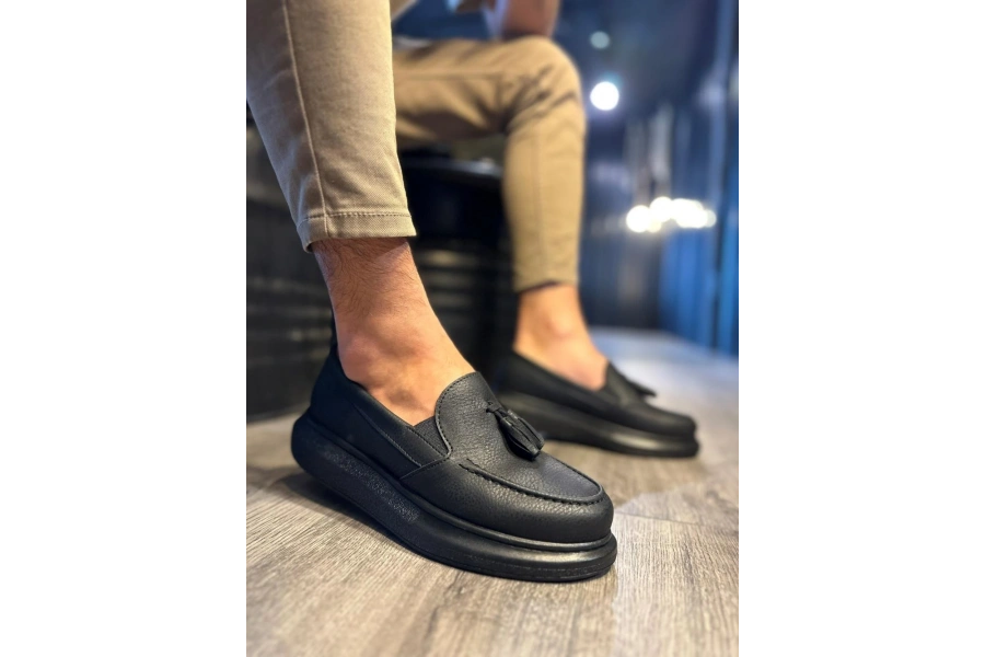 Shoecide Günlük Spor Klasik Ayakkabı 818 Siyah (siyah Taban)