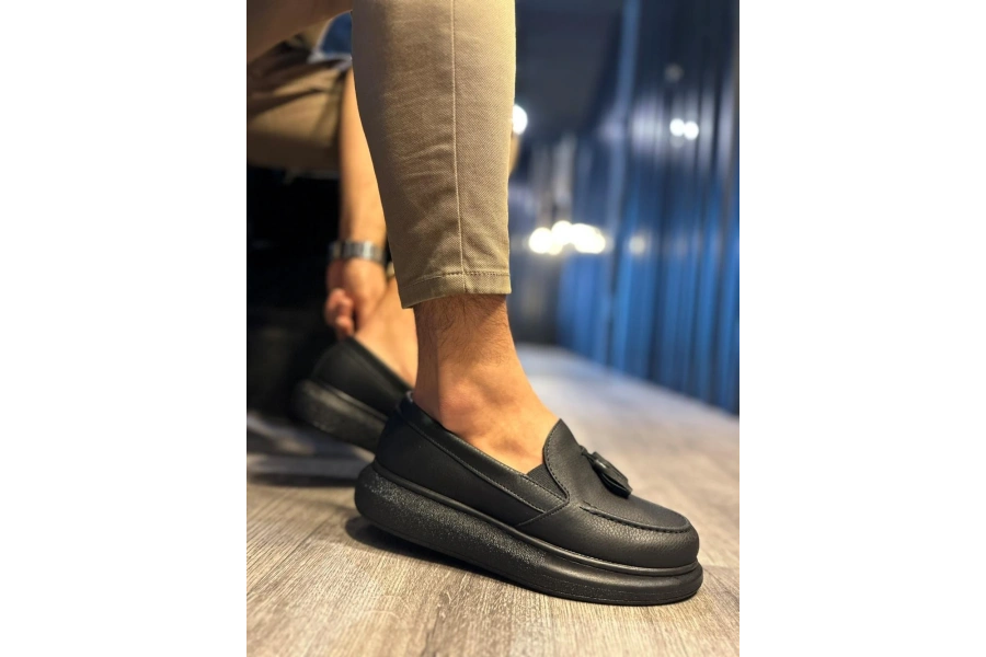 Shoecide Günlük Spor Klasik Ayakkabı 818 Siyah (siyah Taban)