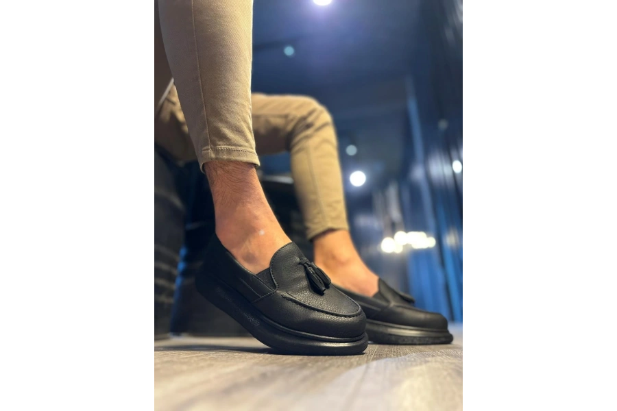 Shoecide Günlük Spor Klasik Ayakkabı 818 Siyah (siyah Taban)