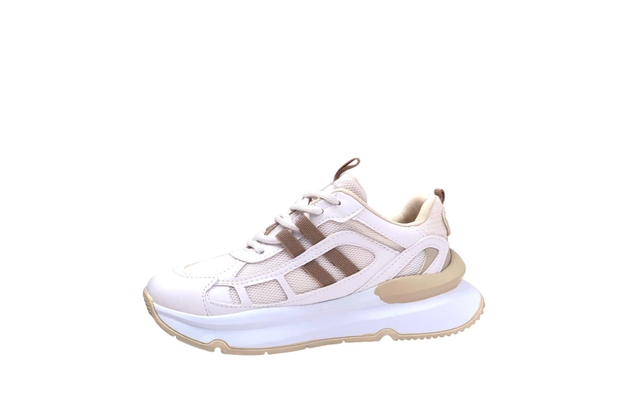 Shoecide Kadın Osdan Beyazvizon Günlük Spor Ayakkabı Sneaker 4 Cm Sp176