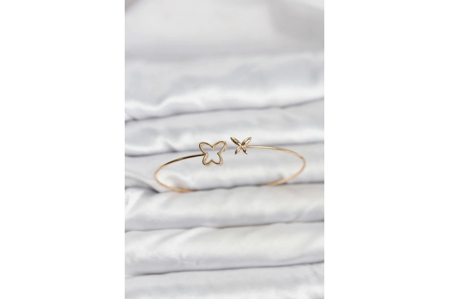 Shoecide Kelebek Model Gold Renk Bileklik