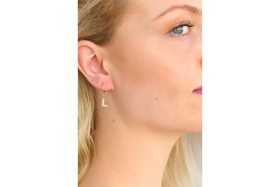 Shoecide L Harf Bayan Küpe