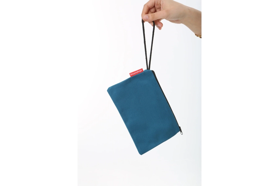 Shoecide Lacivert Clutch Bez Çanta