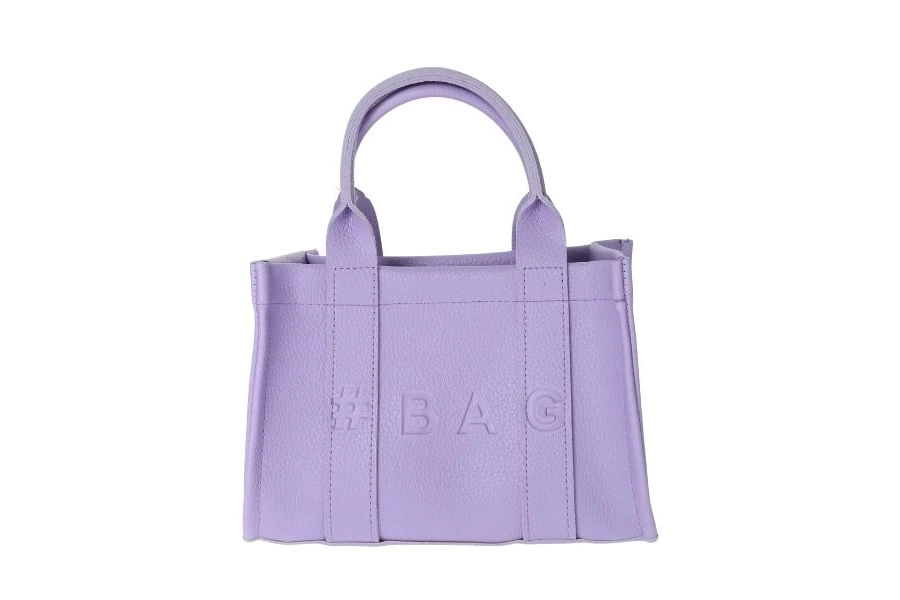 Shoecide Lila Deri Mini Tote Çanta