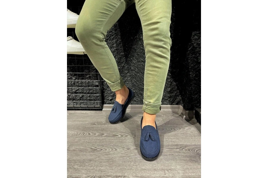 Shoecide Loafer Erkek Ayakkabı 007 Mavi