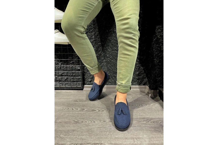 Shoecide Loafer Erkek Ayakkabı 007 Mavi