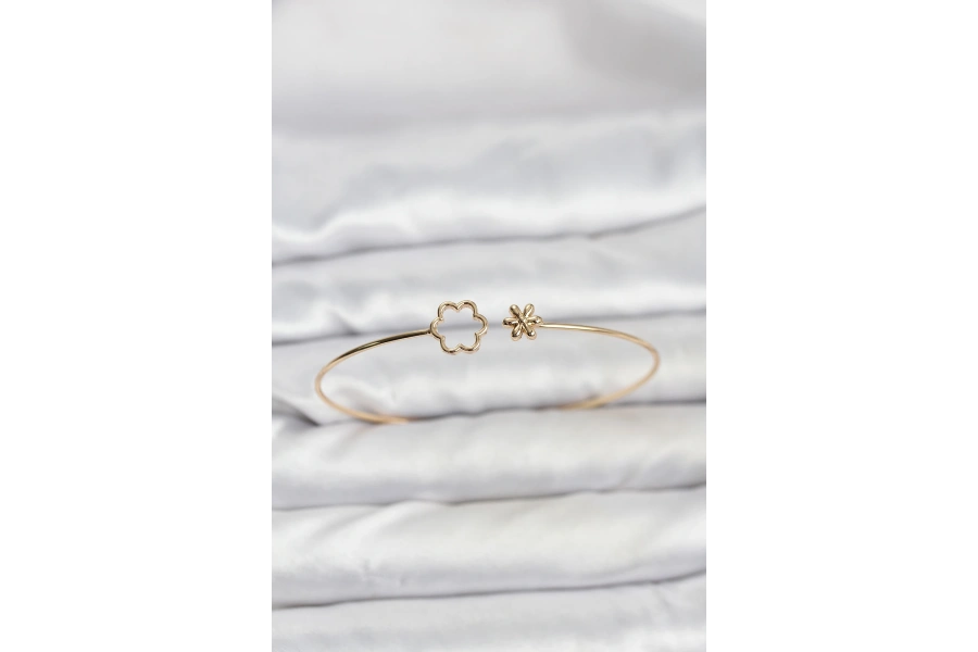 Shoecide Lotus Model Gold Renk Bileklik