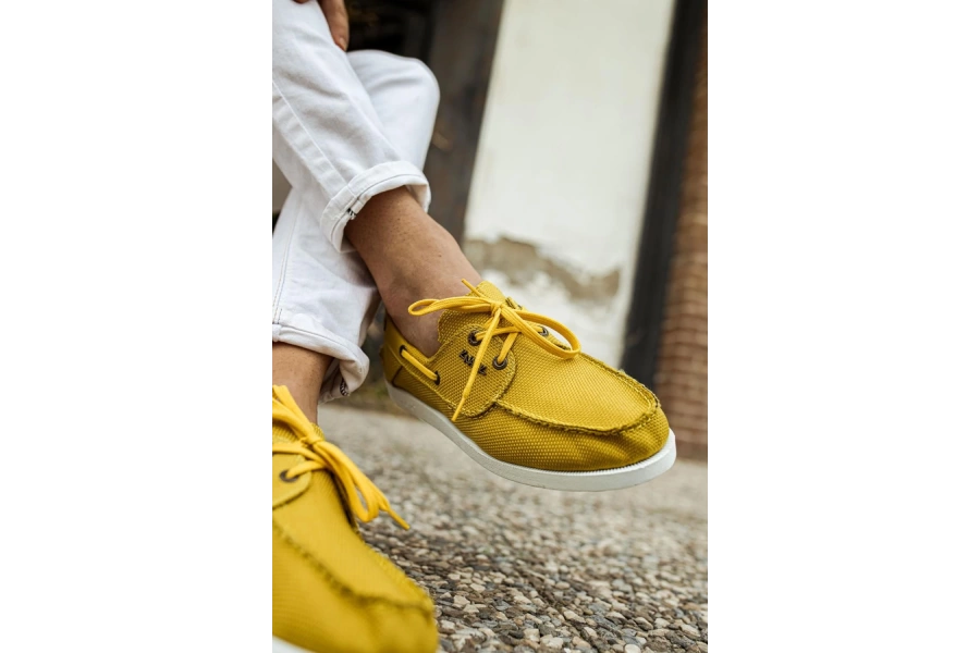 Shoecide Mevsimlik Keten Ayakkabı 008 Sarı