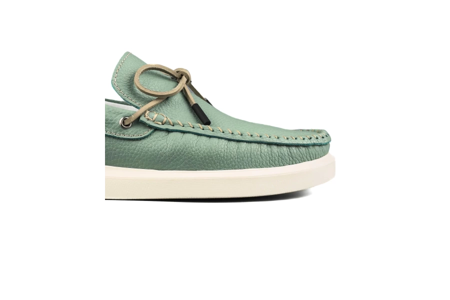 Shoecide Miletos Yeşil Hakiki Deri Erkek Loafer Ayakkabı