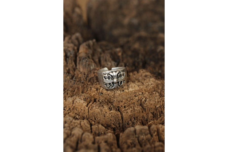 Shoecide Motifli Ayarlanabilir Erkek Yüzük