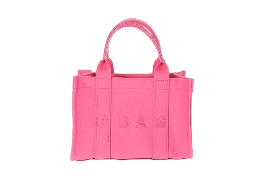 Shoecide Pembe Deri Mini Tote Çanta