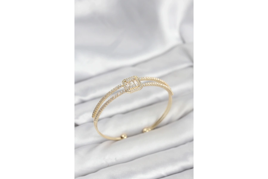 Shoecide Pirinç Gold Renk Baget Model Kadın Bileklik