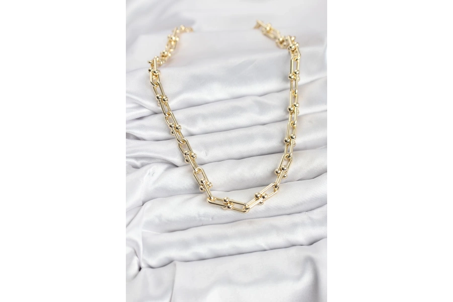 Shoecide Pirinç Gold Renk Tifani Model Kadın Kolye