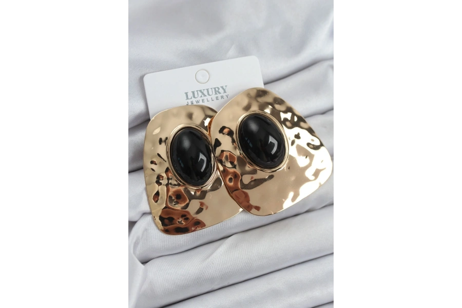 Shoecide Pirinç Gold Renk Vintage Kadın Küpe