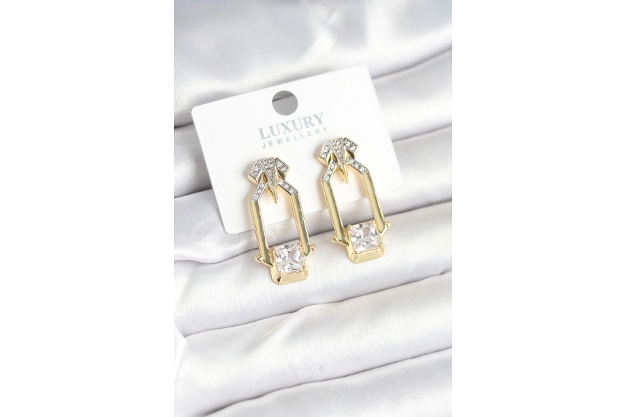Shoecide Pirinç Gold Renk Vintage Kadın Küpe