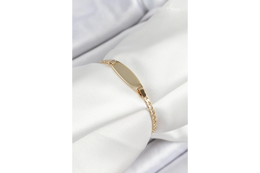 Shoecide Pirinç Oval Model Gold Renk Xuping Bebek Künyesi