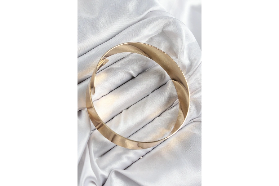 Shoecide Pirinç Sarmal Model Gold Renk Pazu Bileklik