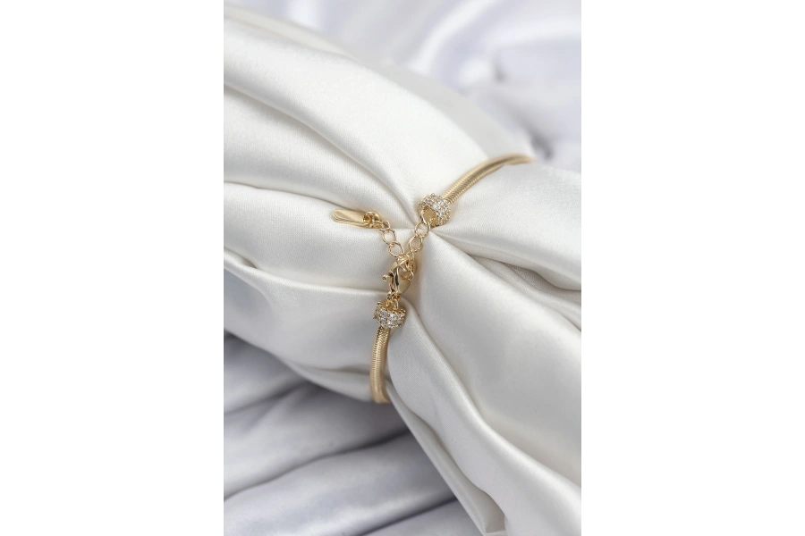 Shoecide Pirinç Vıp Seri Gold Renk Kutup Yıldızı Model Kadın Bileklik