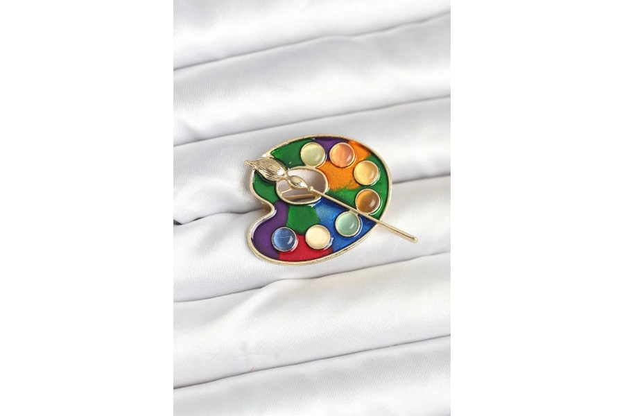 Shoecide Ressam Paleti Model Broş