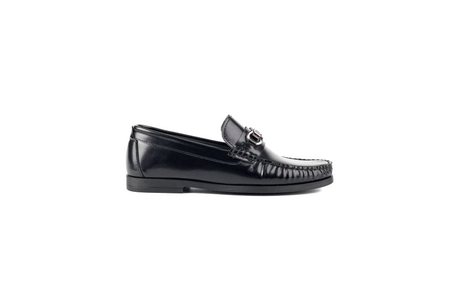 Shoecide Romance Siyah Rugan Hakiki Deri Klasik Erkek Ayakkabı
