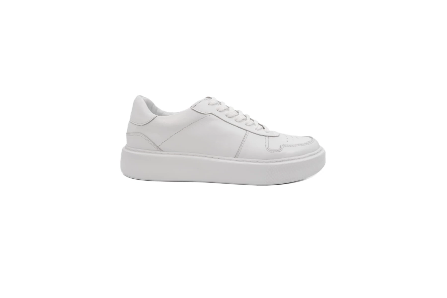 Shoecide Rush Beyaz Hakiki Deri Erkek Spor Ayakkabı (sneaker) Ayakkabı