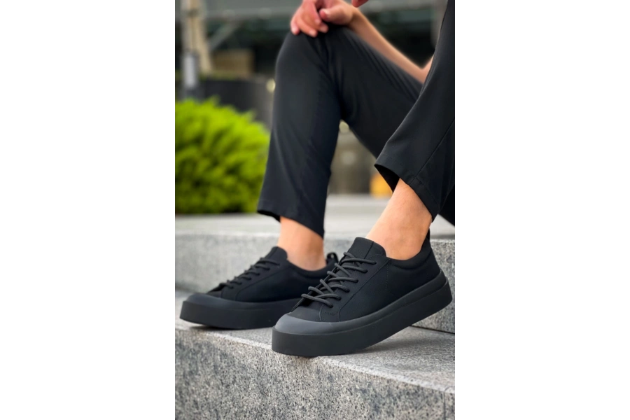 Shoecide Sb500 Boa Özel Termo Taban Siyah Renk Casual Erkek Ayakkabı
