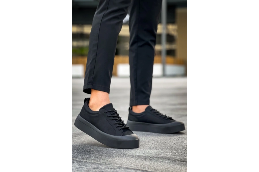 Shoecide Sb500 Boa Özel Termo Taban Siyah Renk Casual Erkek Ayakkabı