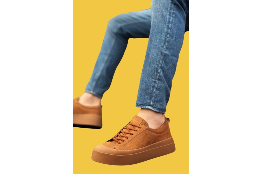 Shoecide Sbo500 Bağcıklı Özel Termo Taban Taba Casual Erkek Ayakkabı