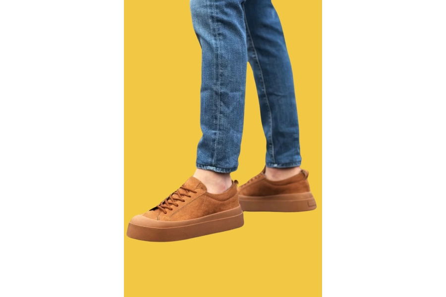 Shoecide Sbo500 Bağcıklı Özel Termo Taban Taba Casual Erkek Ayakkabı